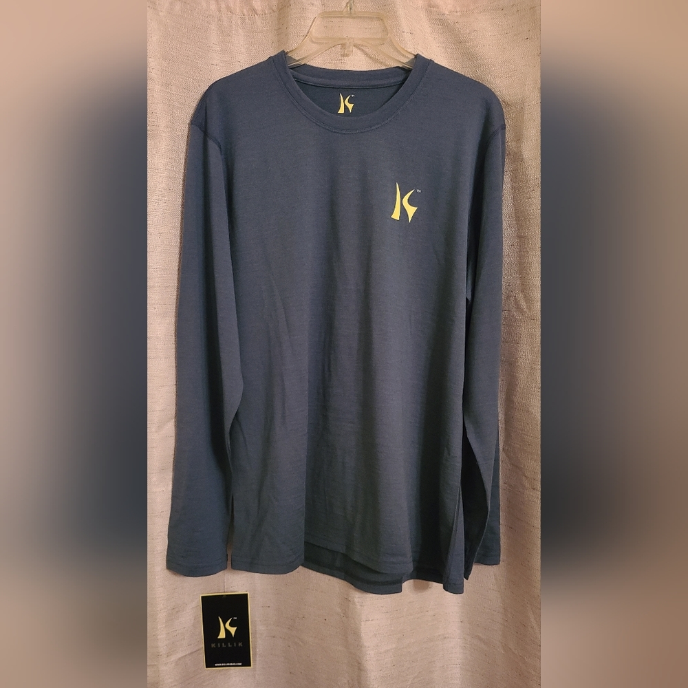 KILLIK Women's XL Merino Wool Base Layer in Slate Grey - New With Tags